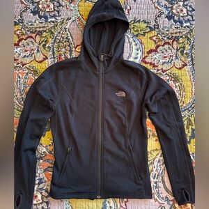 Black North Face Zip-Up Hoodie